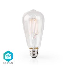 LED Stmievateľná inteligentná žiarovka VINTAGE ST64 E27/5W/230V