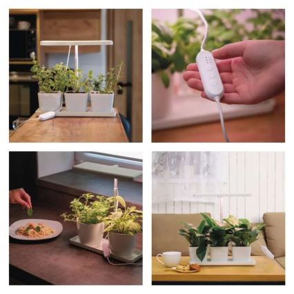 LED stmievateľná interiérová lampa na pestovanie rastlín GROW LED/7W/5V