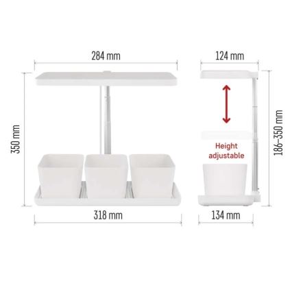 LED stmievateľná interiérová lampa na pestovanie rastlín GROW LED/7W/5V
