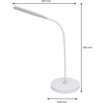 LED Stmievateľná lampa 3v1 LED/10W/230V 3000/4000/6000K CRI 90 biela