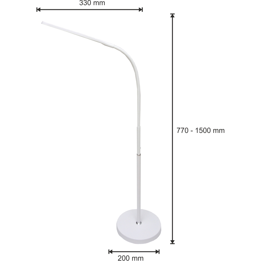 LED Stmievateľná lampa 3v1 LED/10W/230V 3000/4000/6000K CRI 90 biela