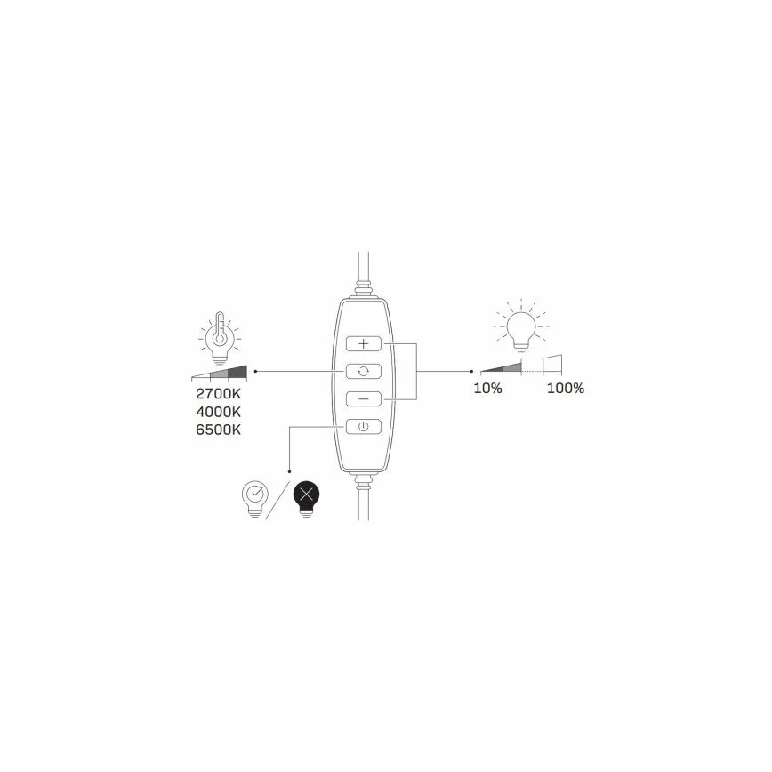 LED Stmievateľná lampa so statívom a držiakom na vlogovanie LED/10W/5V 2700-6500K