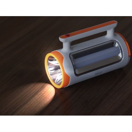 LED Stmievateľná nabíjacia baterka 2v1 s funkciou powerbanky LED/5W/230V 3500 mAh