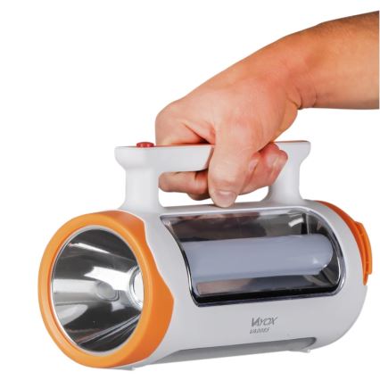 LED Stmievateľná nabíjacia baterka 2v1 s funkciou powerbanky LED/5W/230V 3500 mAh