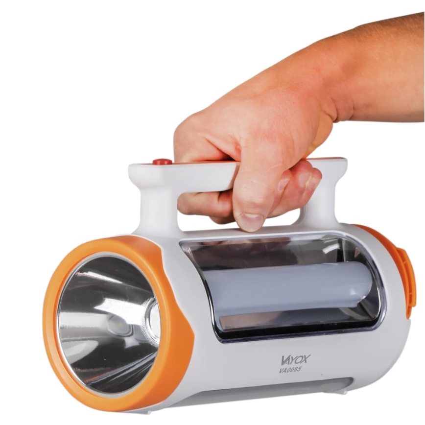 LED Stmievateľná nabíjacia baterka 2v1 s funkciou powerbanky LED/5W/230V 3500 mAh