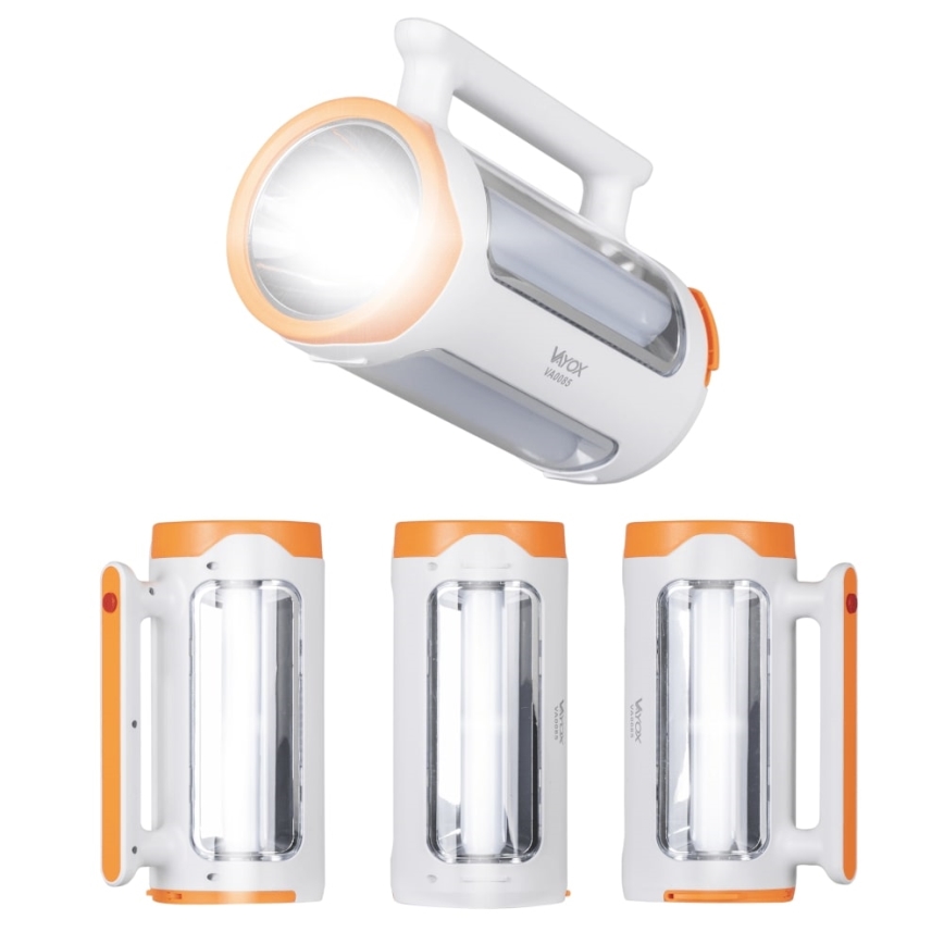LED Stmievateľná nabíjacia baterka 2v1 s funkciou powerbanky LED/5W/230V 3500 mAh