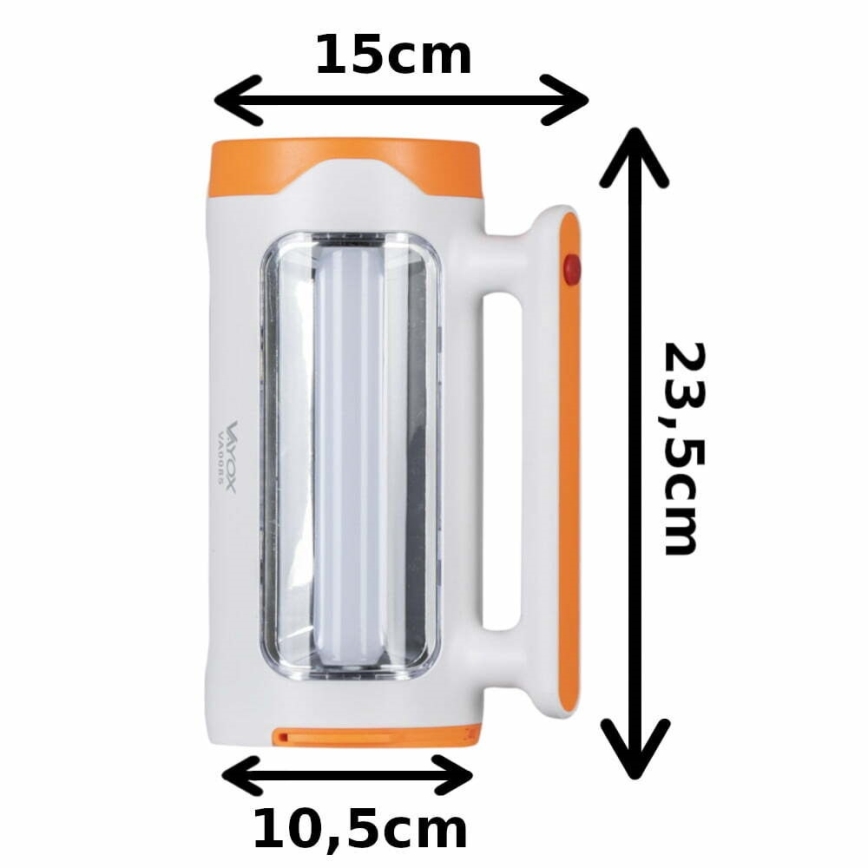 LED Stmievateľná nabíjacia baterka 2v1 s funkciou powerbanky LED/5W/230V 3500 mAh