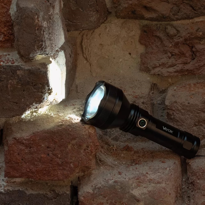 LED Stmievateľná nabíjacia baterka LED/20W/5V IPX5 1900 lm 5000 mAh