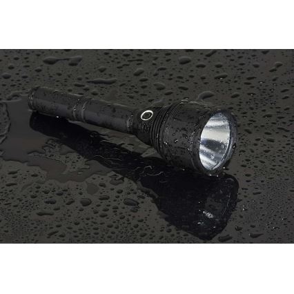 LED Stmievateľná nabíjacia baterka LED/30W/5V IPX7 3000 lm 8400 mAh
