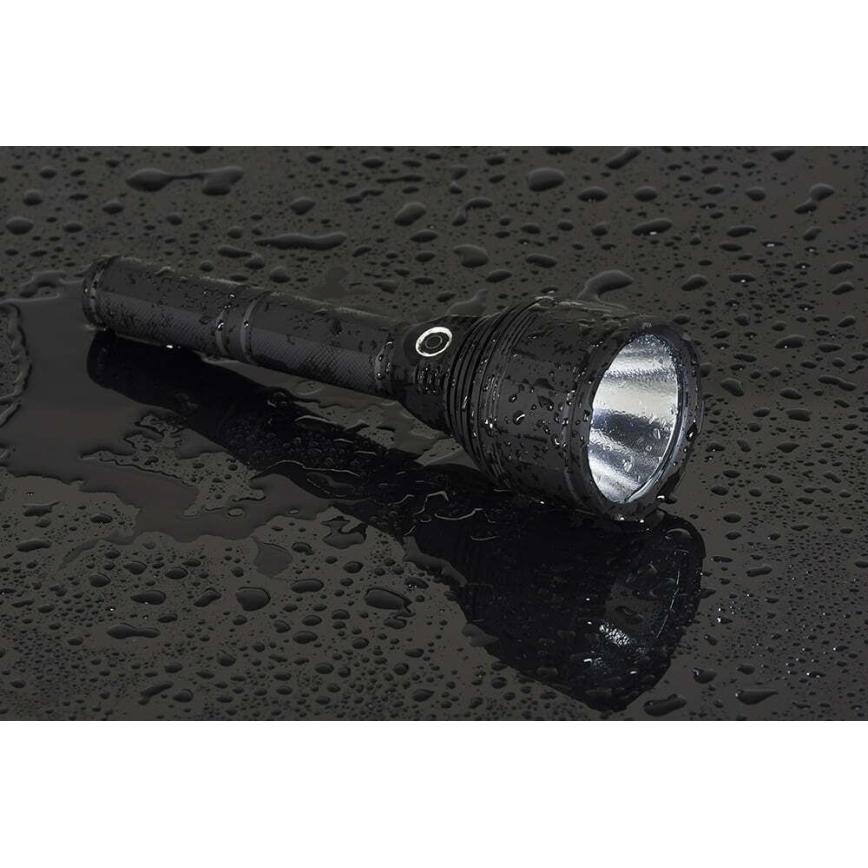LED Stmievateľná nabíjacia baterka LED/30W/5V IPX7 3000 lm 8400 mAh