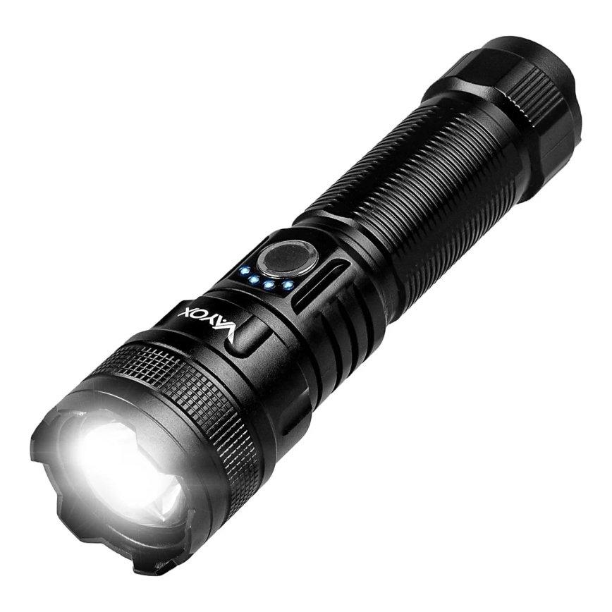 LED Stmievateľná nabíjacia baterka s funkciou powerbanky LED/10W/5V IPX4 600 lm 2000 mAh