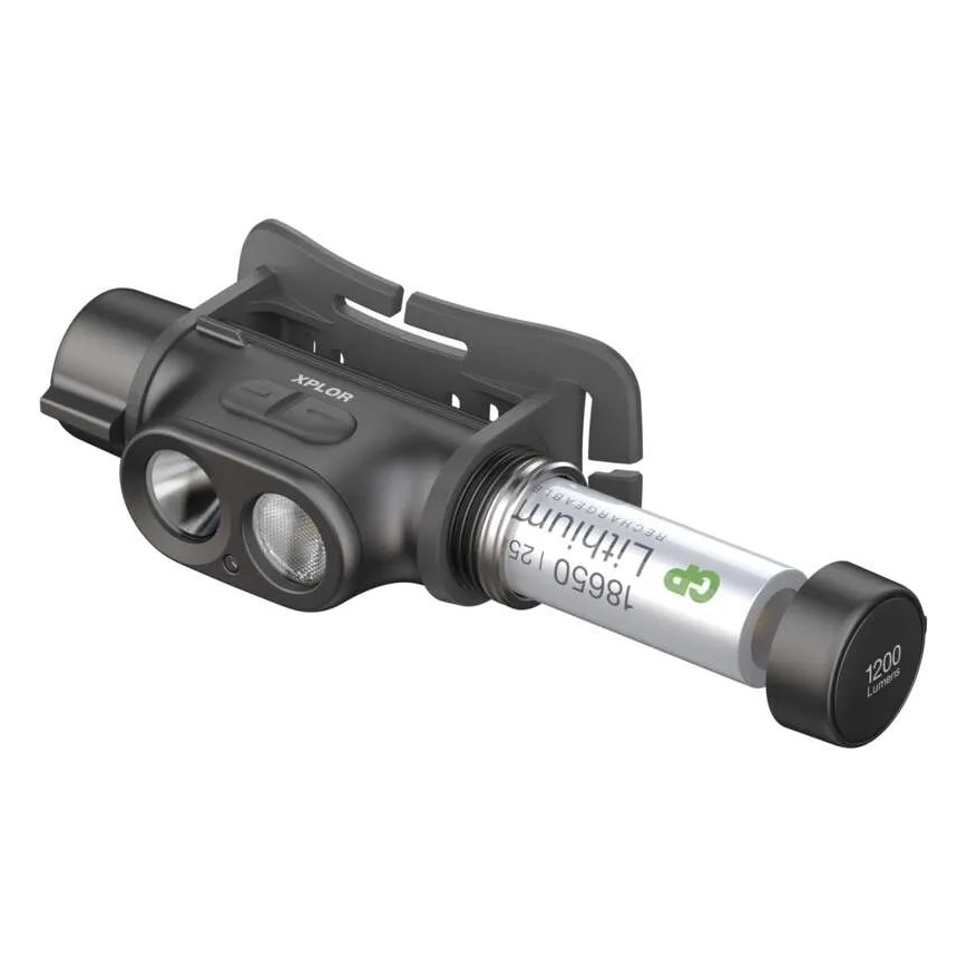 LED Stmievateľná nabíjacia čelovka GP XPLOR PHR19 LED/1x18650/5V IPX8
