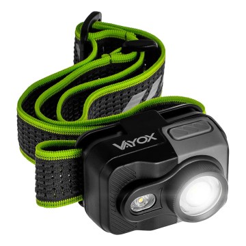 LED stmievateľná nabíjacia čelovka LED/10W/5V/3xAAA IP66 800 lm 1000 mAh