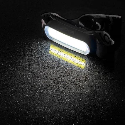 LED Stmievateľná nabíjacia čelovka LED/5V IPX4 300 lm 1200 mAh