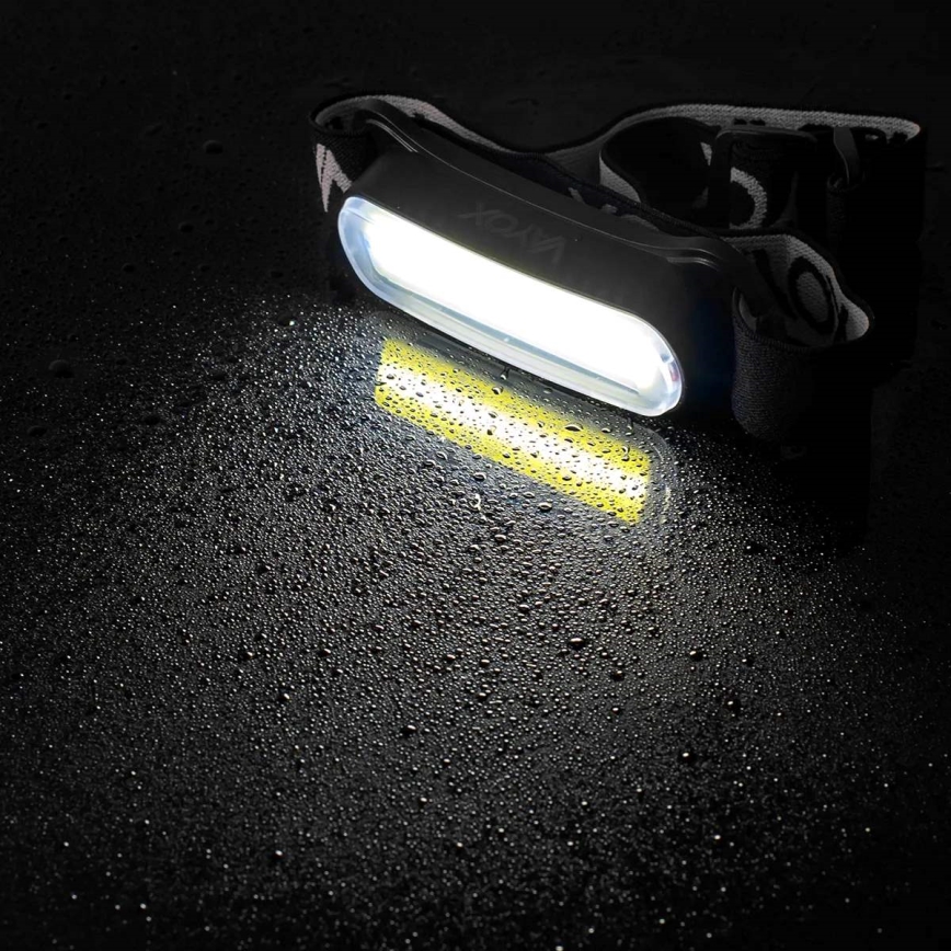 LED Stmievateľná nabíjacia čelovka LED/5V IPX4 300 lm 1200 mAh