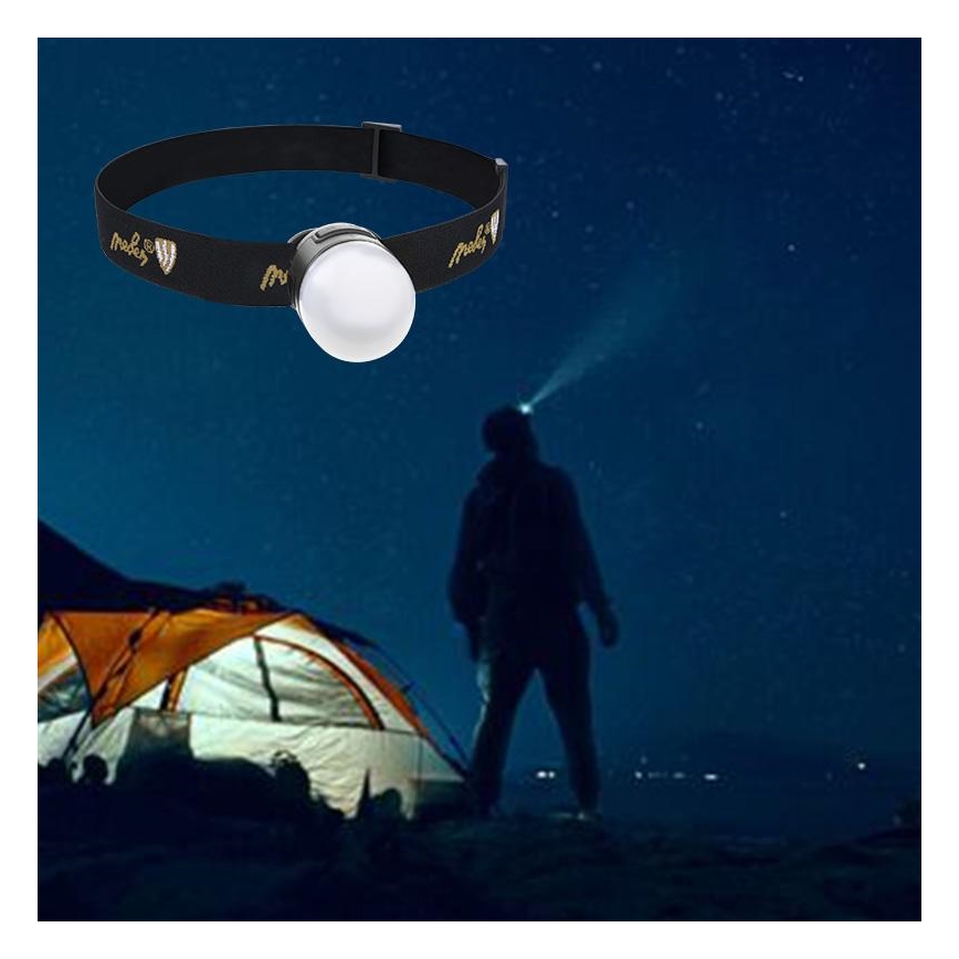 LED Stmievateľná nabíjacia čelovka LED/8W/5V IP42 210 lm 800 mAh