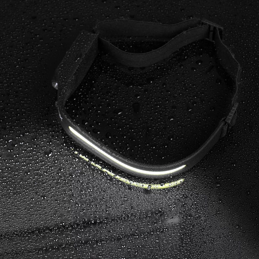 LED Stmievateľná nabíjacia čelovka so senzorom 2xLED/5V IP44 350 lm 1200 mAh