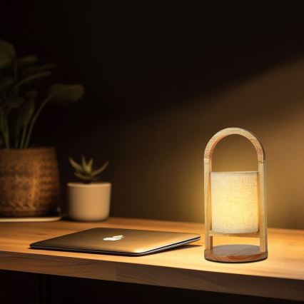 LED Stmievateľná nabíjacia dotyková stolná lampa LED/1,5W/5V 3000K 1800mAh béžová