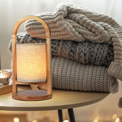 LED Stmievateľná nabíjacia dotyková stolná lampa LED/1,5W/5V 3000K 1800mAh béžová