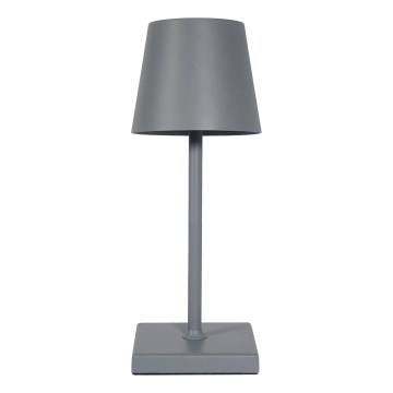 LED Stmievateľná nabíjacia dotyková stolná lampa LED/3,5W/5V 5200mAh šedá