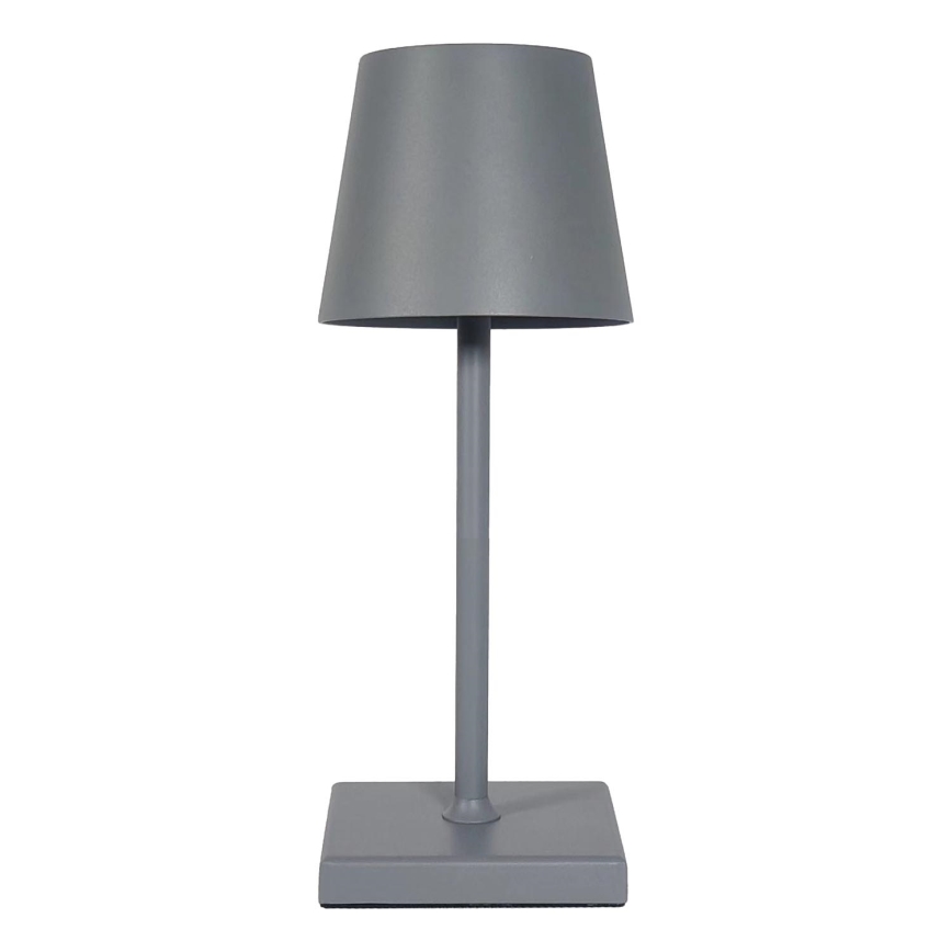 LED Stmievateľná nabíjacia dotyková stolná lampa LED/3,5W/5V 5200mAh šedá