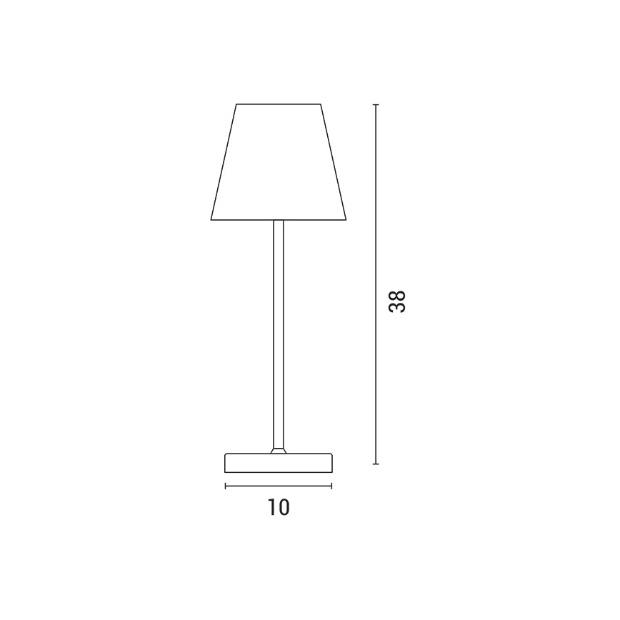 LED Stmievateľná nabíjacia dotyková stolná lampa LED/3,5W/5V 5200mAh šedá