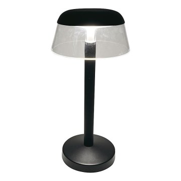 LED Stmievateľná nabíjacia dotyková stolná lampa LED/3W/5V 3000-6000K 1800 mAh čierna