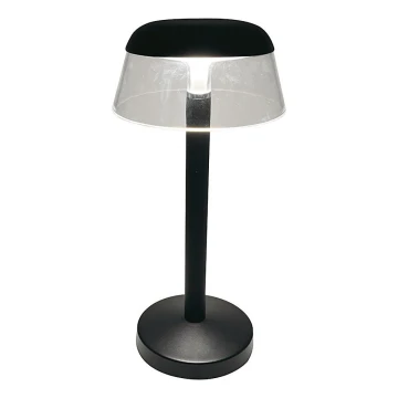 LED Stmievateľná nabíjacia dotyková stolná lampa LED/3W/5V 3000-6000K 1800 mAh čierna