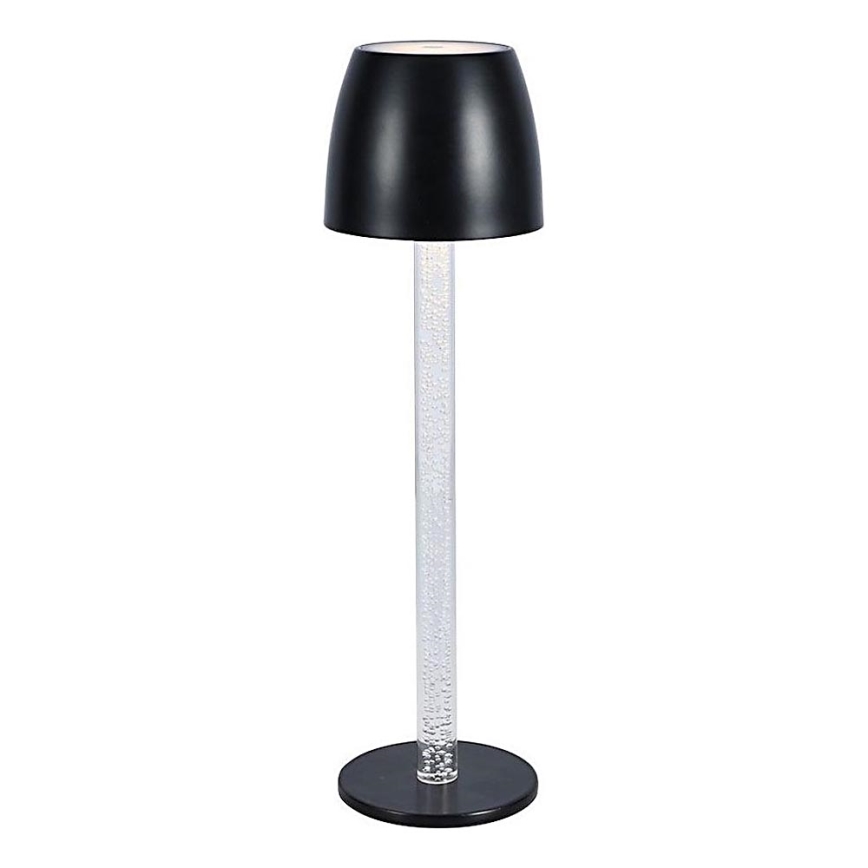LED Stmievateľná nabíjacia dotyková stolná lampa LED/3W/5V 3000K 1800 mAh čierna