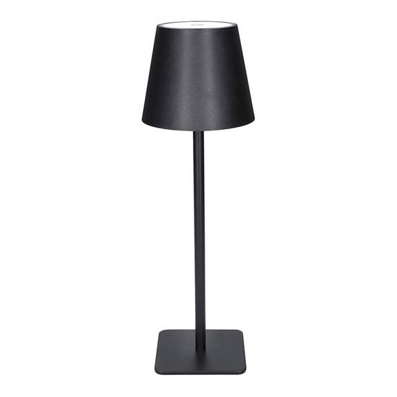LED stmievateľná nabíjacia dotyková stolná lampa LUCCA LED/3,7V 3000/4000/6500K 2000 mAh čierna