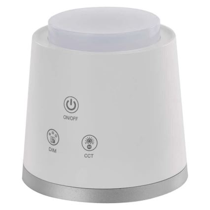 LED Stmievateľná nabíjacia stolná lampa 4v1 LED/6W/3,7V 3000K/4000K/6500K 1500mAh biela