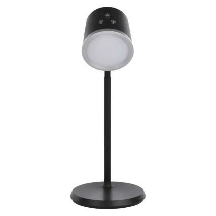 LED Stmievateľná nabíjacia stolná lampa 4v1 LED/6W/3,7V 3000K/4000K/6500K 1500mAh čierna