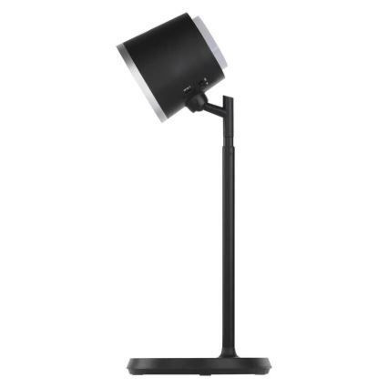 LED Stmievateľná nabíjacia stolná lampa 4v1 LED/6W/3,7V 3000K/4000K/6500K 1500mAh čierna