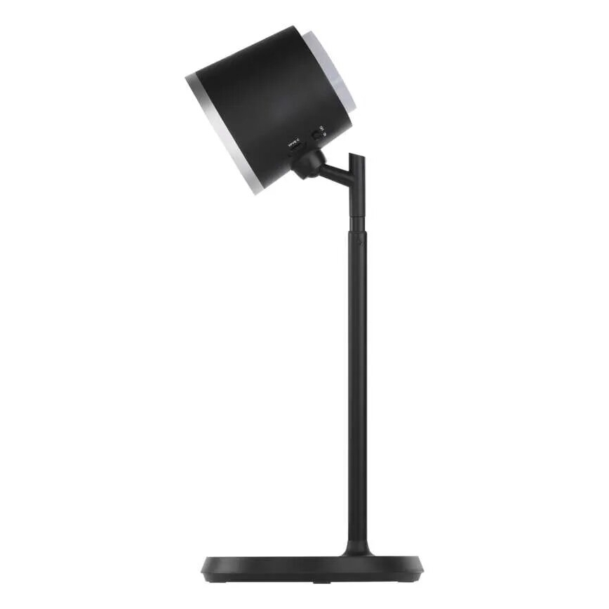 LED Stmievateľná nabíjacia stolná lampa 4v1 LED/6W/3,7V 3000K/4000K/6500K 1500mAh čierna