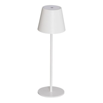 LED Stmievateľná nabíjacia stolná lampa INITA LED/1,2W/1800 mAh IP54 biela
