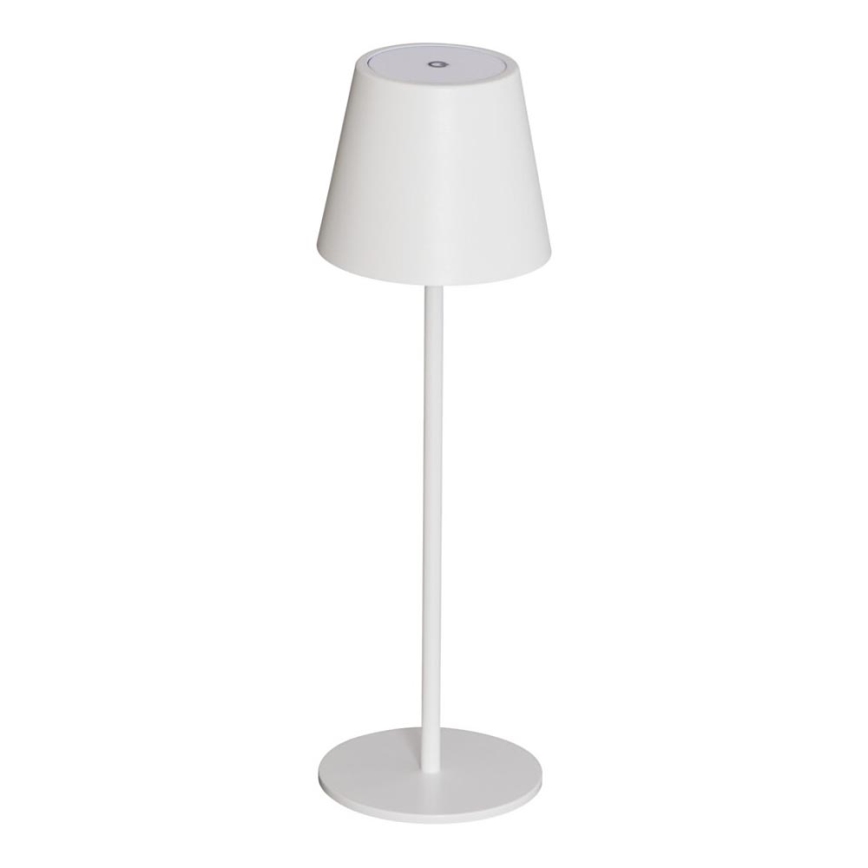 LED Stmievateľná nabíjacia stolná lampa INITA LED/1,2W/1800 mAh IP54 biela