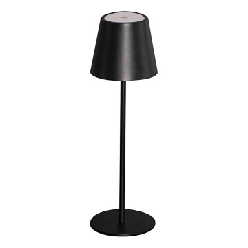 LED Stmievateľná nabíjacia stolná lampa INITA LED/1,2W/1800 mAh IP54 čierna
