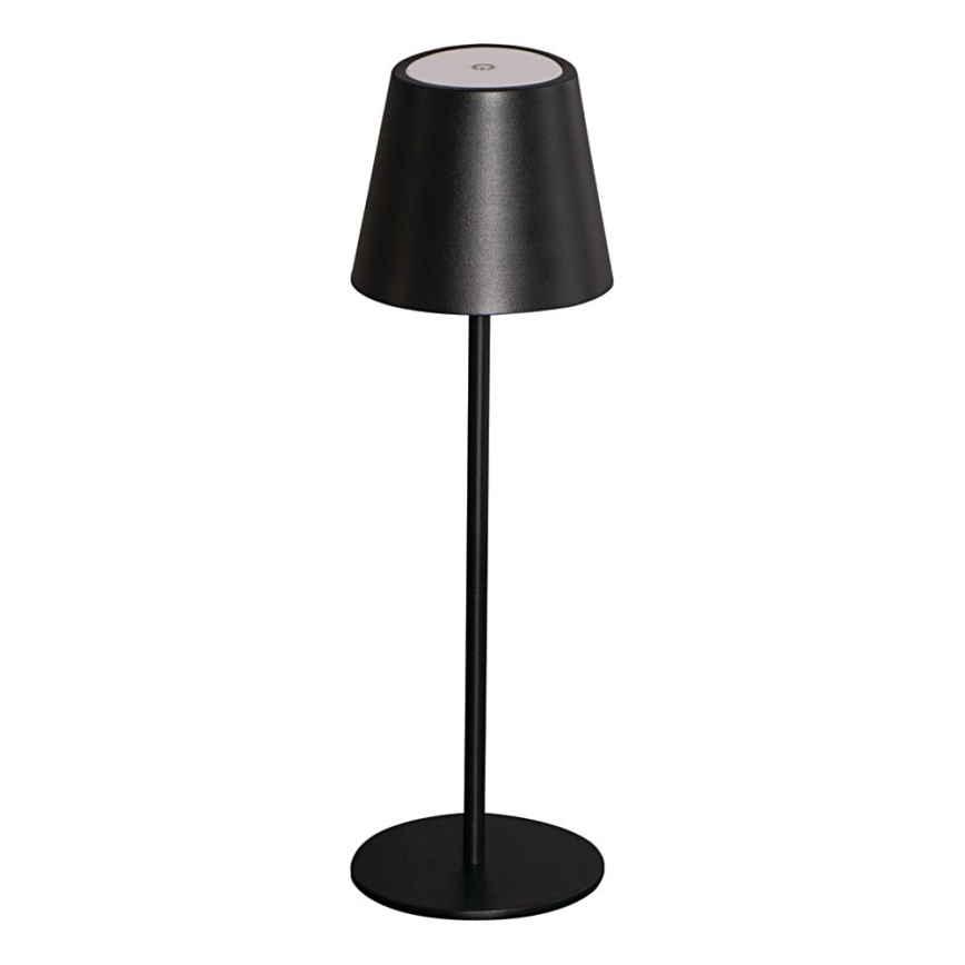LED Stmievateľná nabíjacia stolná lampa INITA LED/1,2W/1800 mAh IP54 čierna