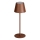 LED Stmievateľná nabíjacia stolná lampa INITA LED/1,2W/1800 mAh IP54 hnedá