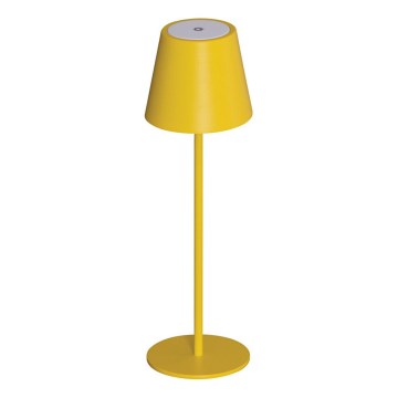 LED Stmievateľná nabíjacia stolná lampa INITA LED/1,2W/1800 mAh IP54 žltá