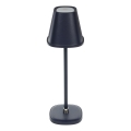 LED Stmievateľná nabíjacia stolná lampa LED/3W/1800 mAh tmavomodrá