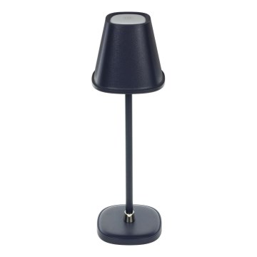 LED Stmievateľná nabíjacia stolná lampa LED/3W/1800 mAh tmavomodrá