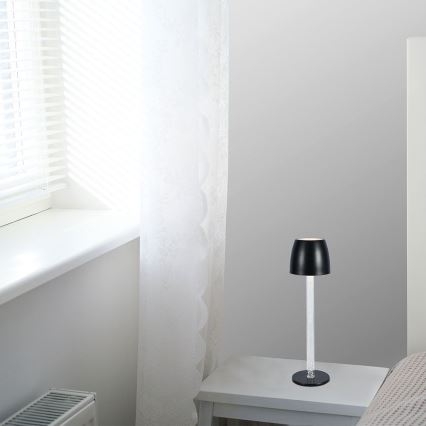 LED Stmievateľná nabíjacia dotyková stolná lampa LED/3W/5V 3000K 1800 mAh biela