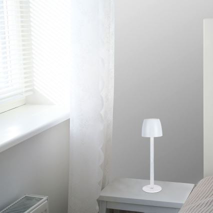 LED Stmievateľná nabíjacia dotyková stolná lampa LED/3W/5V 3000K 1800 mAh čierna