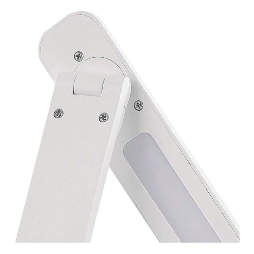 LED Stmievateľná nabíjacia stolná lampa LED/5W/3,7V 3000K/4000K/6500K 800mAh biela