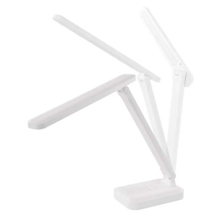 LED Stmievateľná nabíjacia stolná lampa LED/5W/3,7V 3000K/4000K/6500K 800mAh biela
