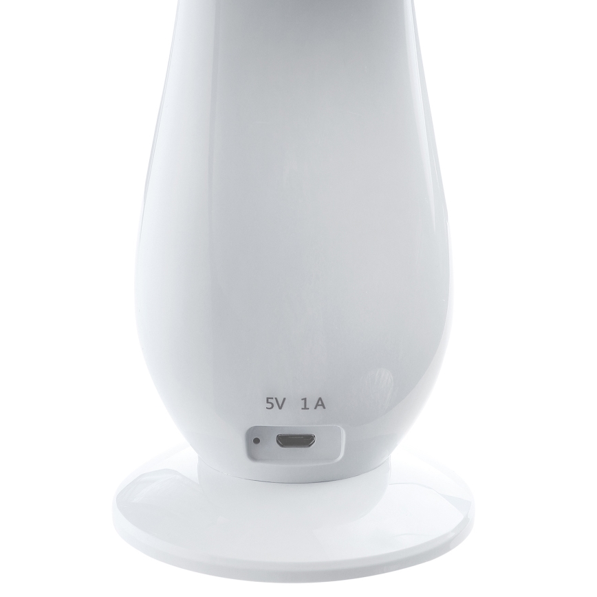 LED Stmievateľná nabíjacia stolná lampa LILLY LED/4W/5V 1200 mAh biela