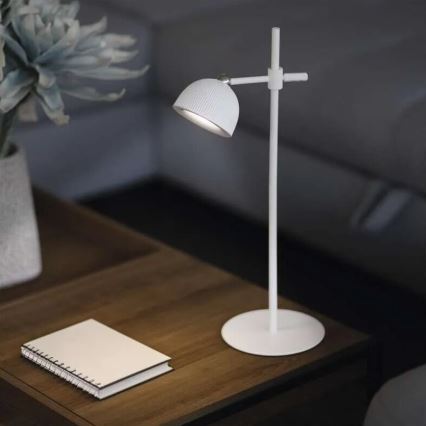 LED Stmievateľná nabíjacia stolná lampa magnetická 4v1 LED/4,2W/3,7V 4000K 1200mAh biela