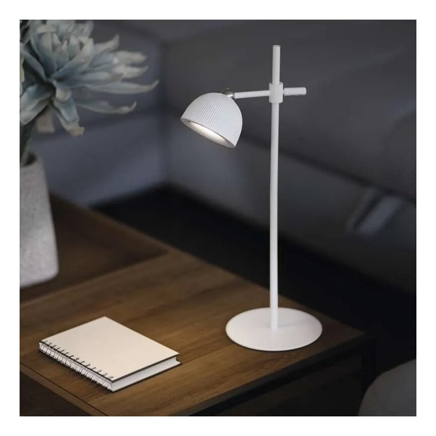 LED Stmievateľná nabíjacia stolná lampa magnetická 4v1 LED/4,2W/3,7V 4000K 1200mAh biela