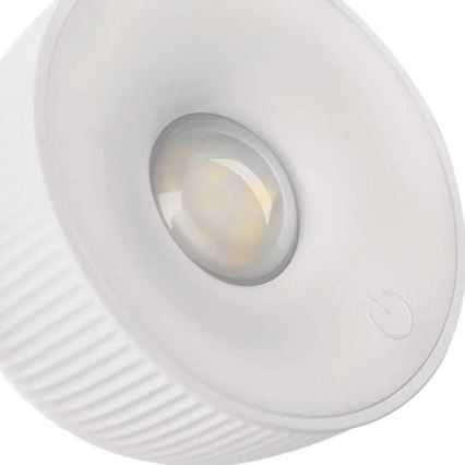 LED Stmievateľná nabíjacia stolná lampa magnetická 4v1 LED/4,2W/3,7V 4000K 1200mAh biela